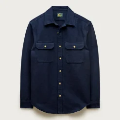 Heavyweight chamois workshirt in Japanese cotton
