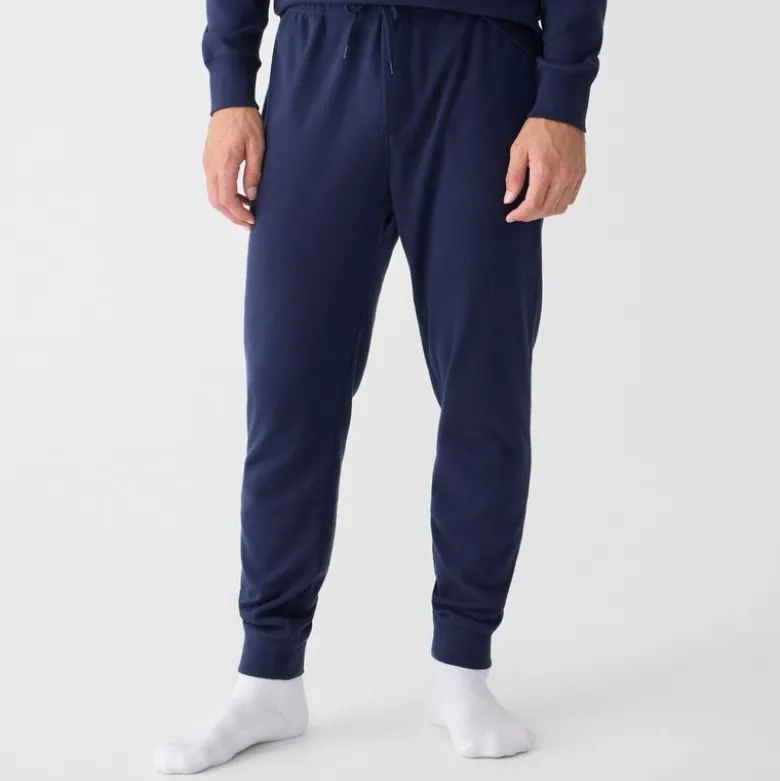 Heritage brushed rib-knit jogger pant