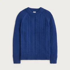 Heritage cotton cable-knit crewneck sweater