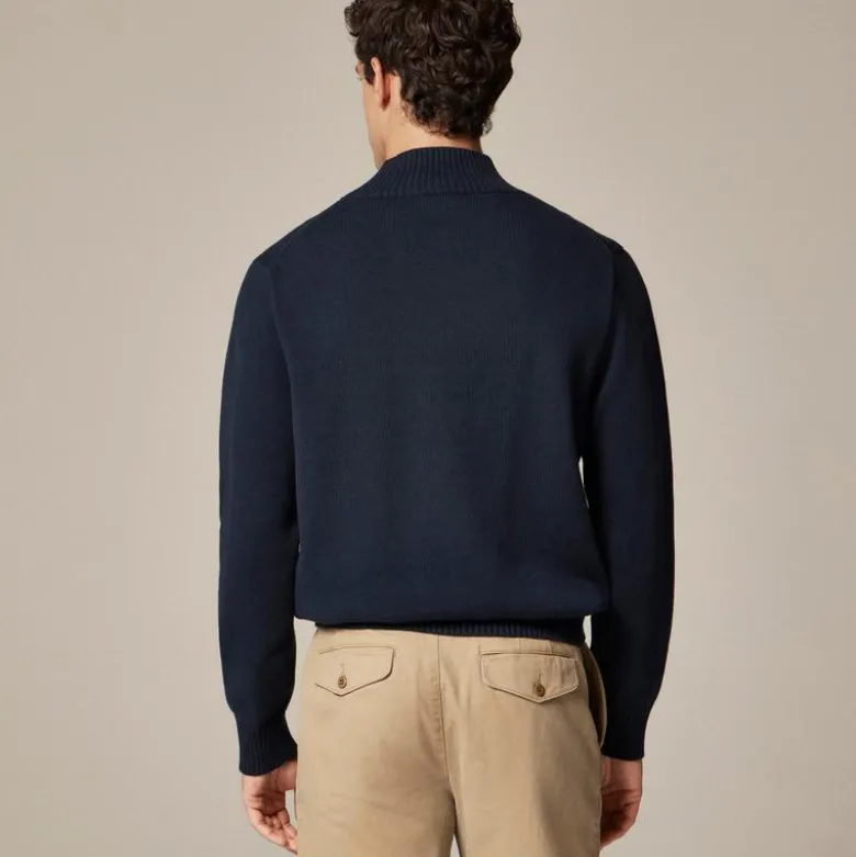 Heritage cotton mockneck sweater