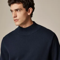Heritage cotton mockneck sweater