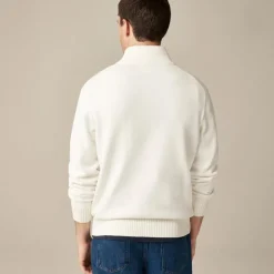 Heritage cotton quarter-zip sweater