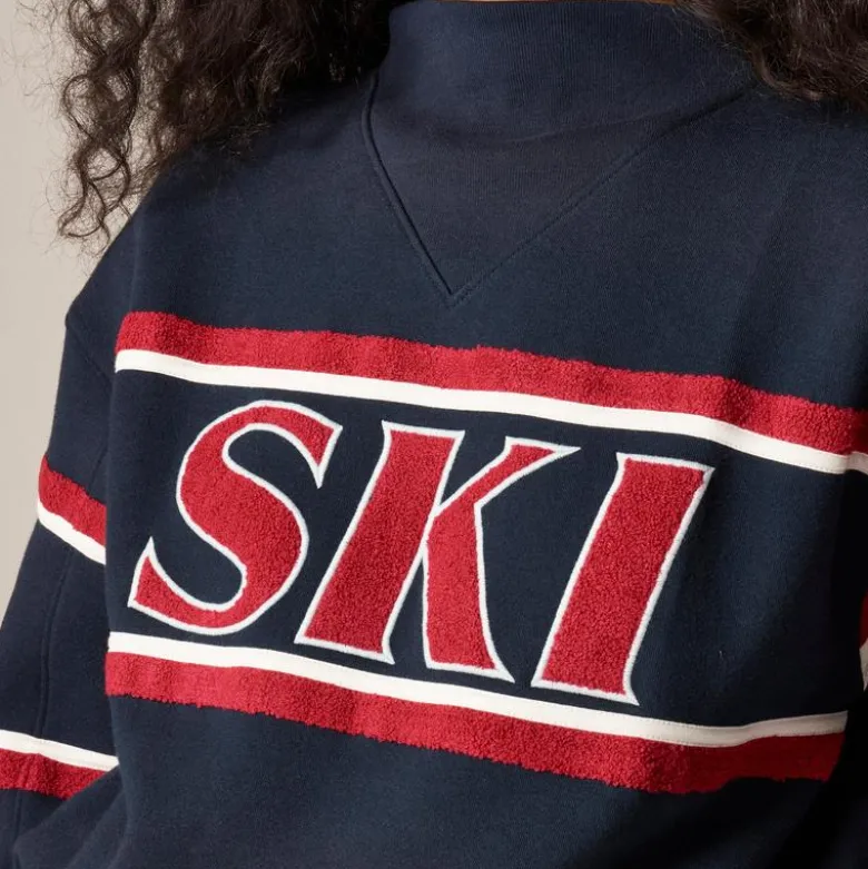 Heritage fleece "Ski" graphic sweatshirt