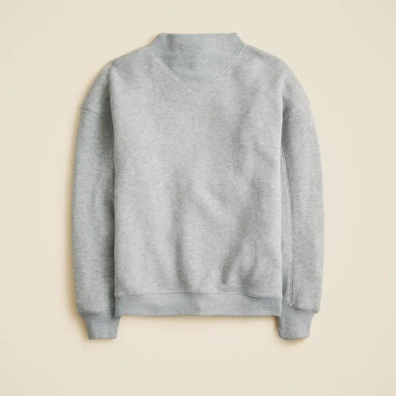 Heritage terry mockneck sweatshirt