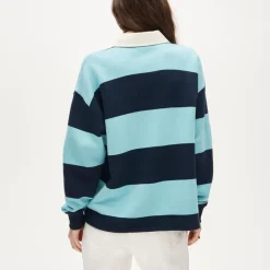 Heritage terry relaxed rugby sweatshirt
