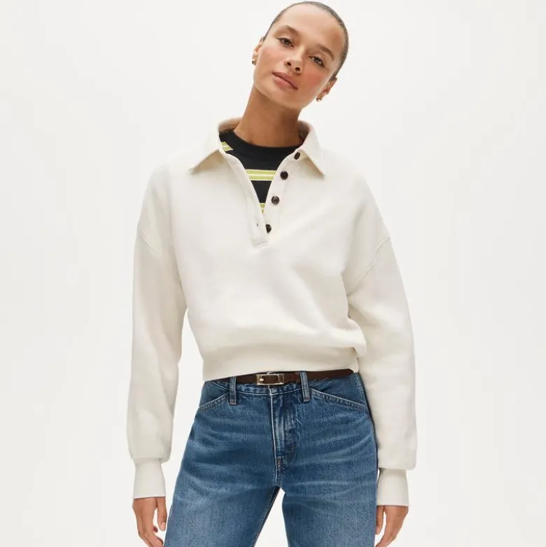Heritage terry rugby sweatshirt