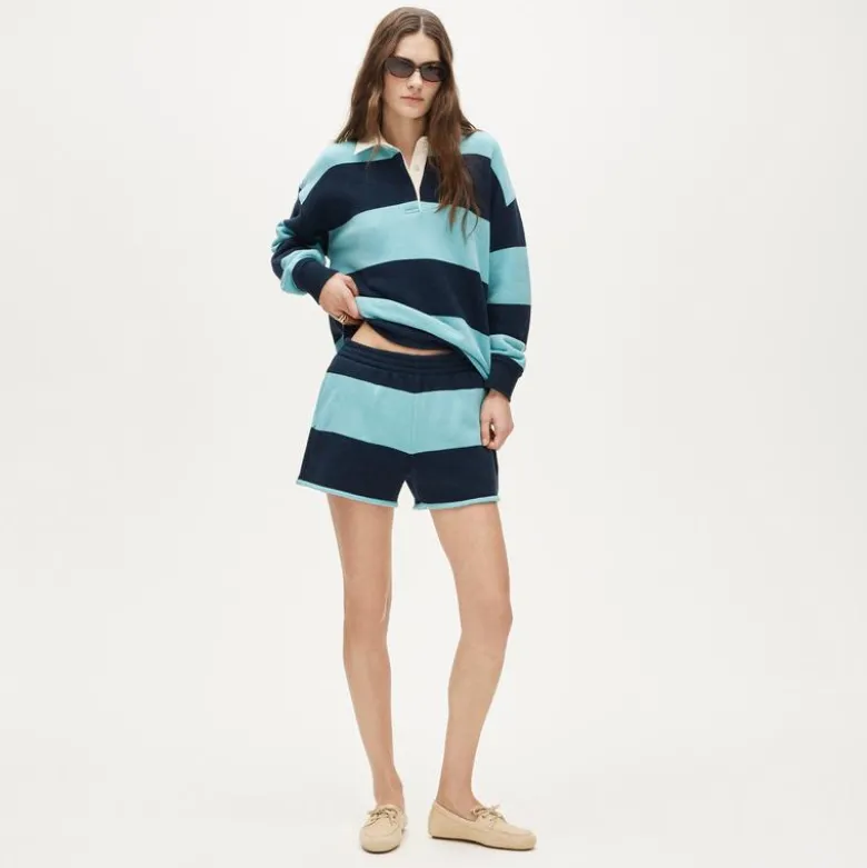 Heritage terry sweatshort in stripe