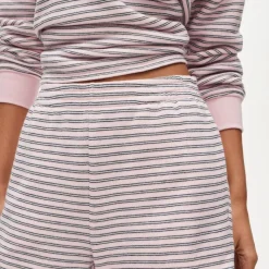 Heritage terry sweatshort in stripe