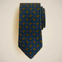 Italian wool tie in paisley
