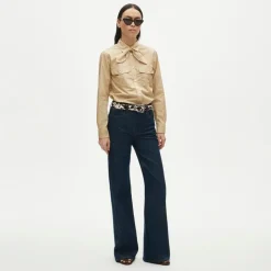 Jules classic-fit tie-neck shirt