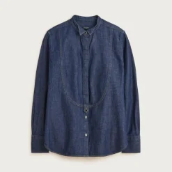 Jules tuxedo shirt in denim