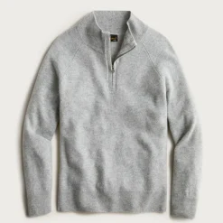 Kids' cashmere quarter-zip sweater