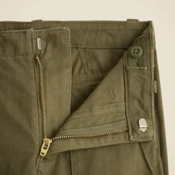 Kids' garment-dyed cargo pant in stretch herringbone