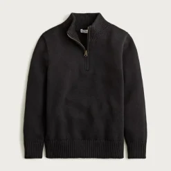 Kids' heritage cotton quarter-zip sweater
