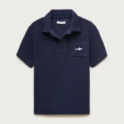 Kids' johnny-collar critter sweater-polo