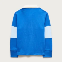 Kids' junior varsity rugby polo shirt in striped heritage jersey