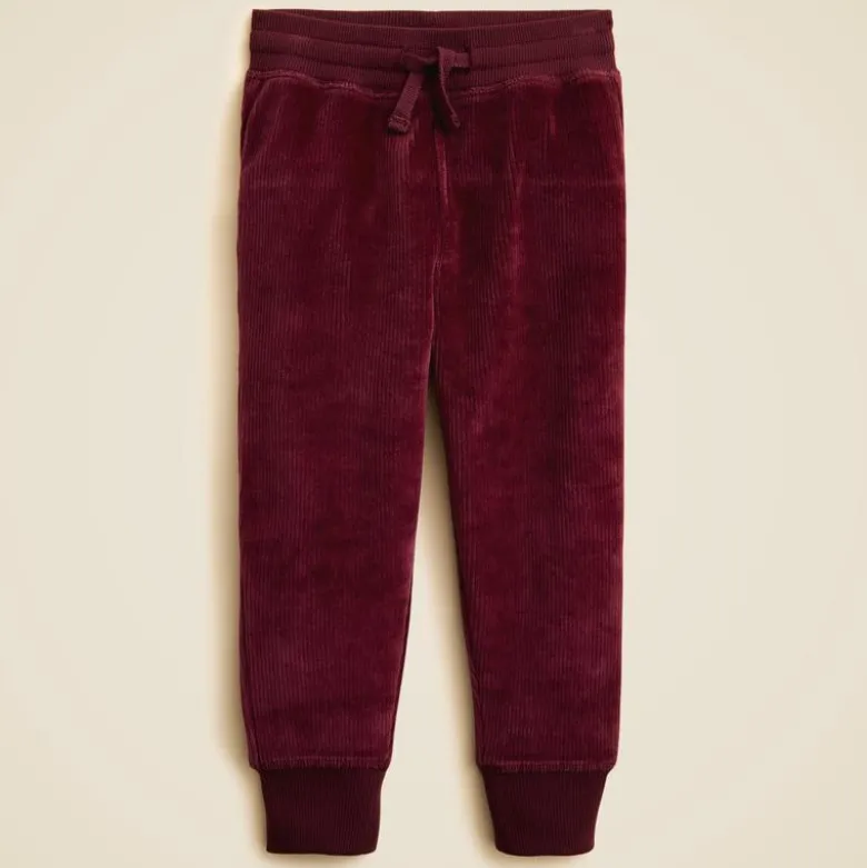 Kids' knit corduroy jogger pant