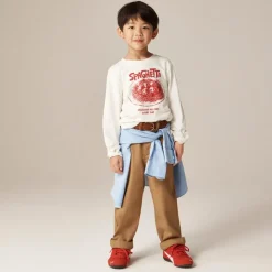 Kids' long-sleeve spaghetti graphic T-shirt
