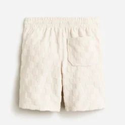 Kids' pull-on short in terry jacquard