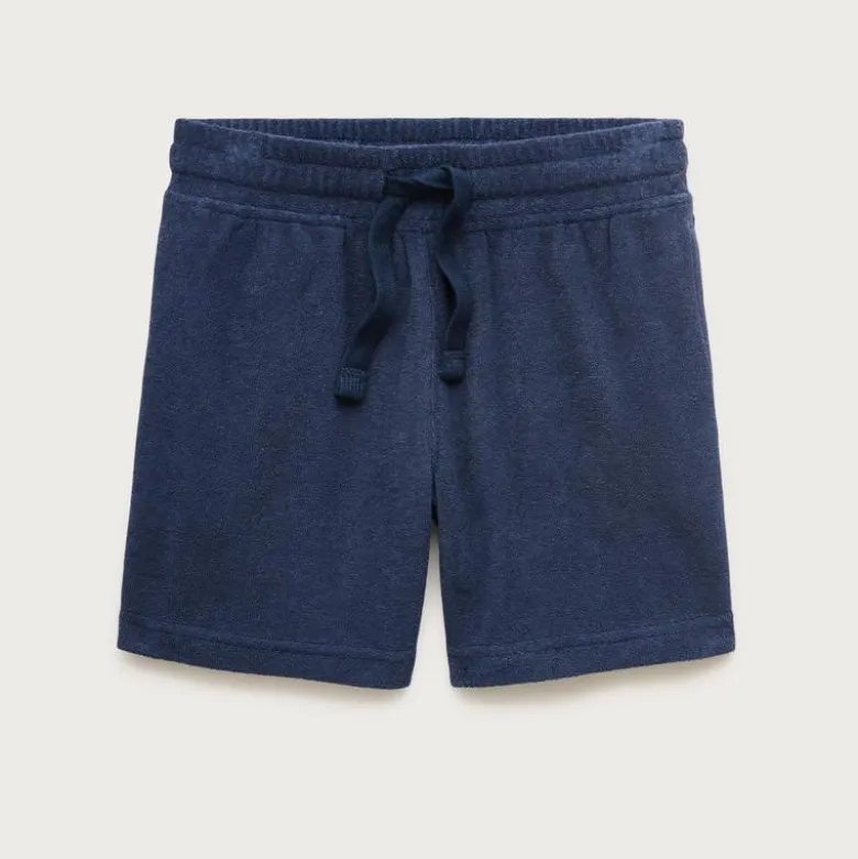 Kids' pull-on short in towel terry