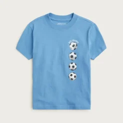 Kids' short-sleeve soccer graphic T-shirt