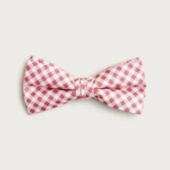 Kids' silk bow tie in gingham