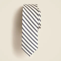 Kids' silk tie in double stripe