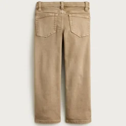 Kids' Straight-fit garment-dyed stretch jean