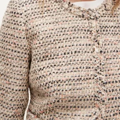 Lady jacket in Italian textured tweed