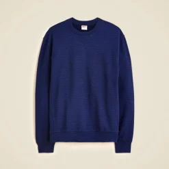 Lightweight french terry sweatshirt in stripe