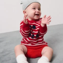 Limited-edition baby cashmere "mon cheri" crewneck sweater