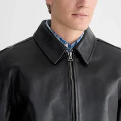 Limited-edition flight jacket in Italian leather