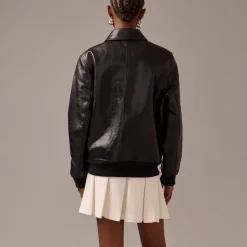 Limited-edition flight jacket in Italian leather