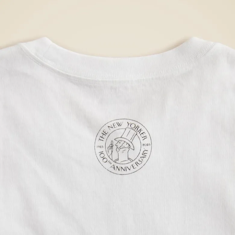 Limited-edition The New Yorker X J.Crew vintage-wash cotton graphic T-shirt
