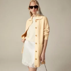 Long ribbed cardigan