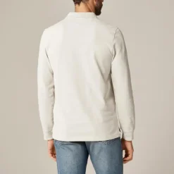 Long-sleeve classic piqué polo shirt
