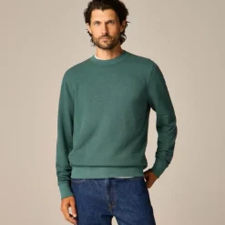 Long-sleeve textured sweater-tee