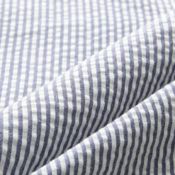 Ludlow Slim-fit double-breasted suit jacket in cotton seersucker