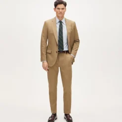 Ludlow Slim-fit suit jacket in Japanese cotton chino