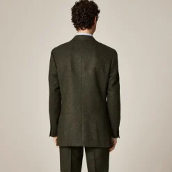 Ludlow Slim-fit suit jacket in English donegal wool tweed