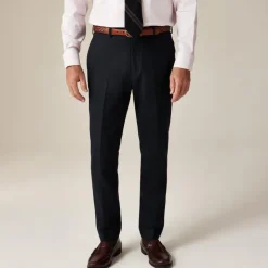 Ludlow Slim-fit suit pant in English cotton-wool blend