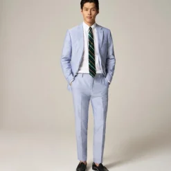 Ludlow Slim-fit suit pant in Portuguese cotton oxford