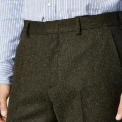 Ludlow Slim-fit suit pant in English donegal wool tweed