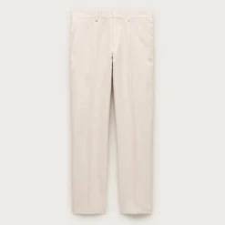 Ludlow Slim-fit suit pant in Baird McNutt Irish cotton-linen blend