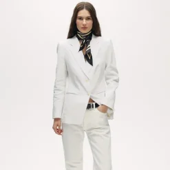 Margeaux blazer in stretch linen blend