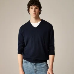 Merino wool V-neck sweater