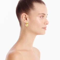 Metallic ball earrings