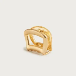 Metallic claw hair clip