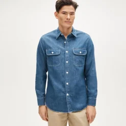 Midweight denim workshirt