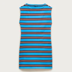 Mini knit dress in stripe